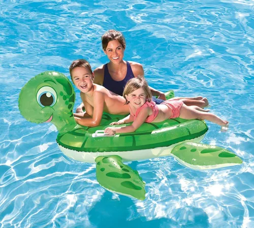 Miniatura 2 de H2OGO! Tortuga Ride On Flotador para piscina inflable