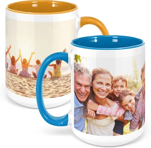 Miniatura 9 de Taza de café con foto personalizada, 11 onzas, color negro, con imagen envolvente, texto, taza de cerámica personalizada con imagen, taza