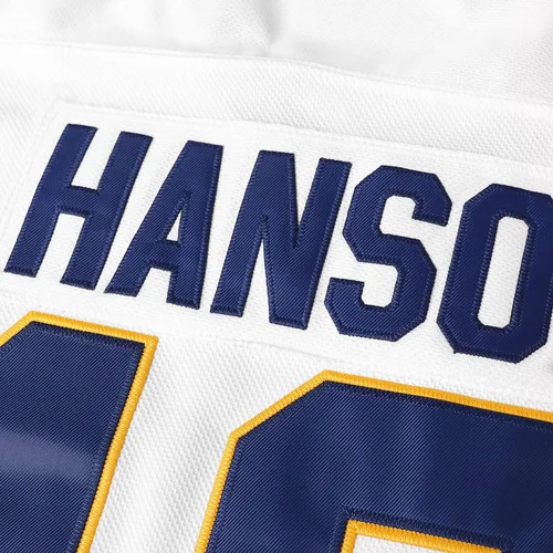 Miniatura 41 de Phoneutrix Hanson Brothers Charlestown Chiefs 16 Jack 17 Steve 18 Jeff Slap Shot Movie Hockey Jersey Azul