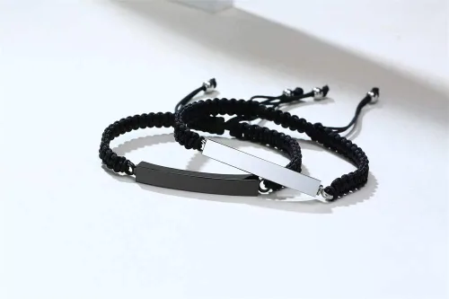 Miniatura 90 de Pulsera de urna personalizada para cenizas, recuerdos de joyería de cremación para mujeres y hombres, pulsera ajustable de cuerda tejida hecha a