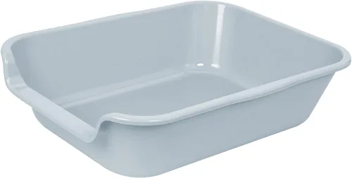 Miniatura 11 de 1 paquete de caja de arena extra grande para gatos (material ABS), corral de arena para gatos mayores de entrada baja para gatos geriátricos