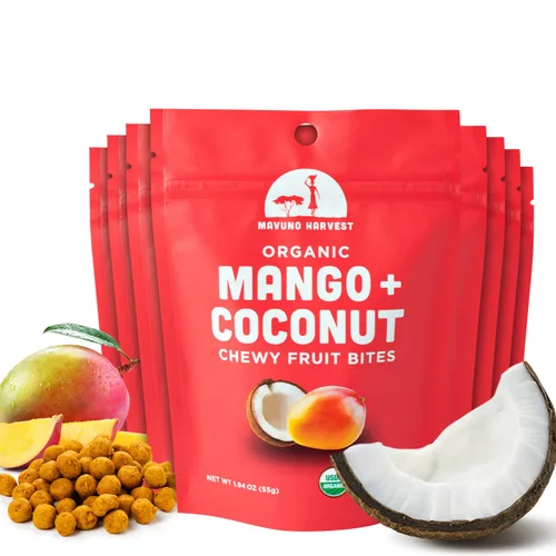 Miniatura 9 de Mavuno Harvest Bocadillos de frutas orgánicas – Bocados de fruta masticables – Alimentos saludables para niños y adultos – de origen ético, sin OMG