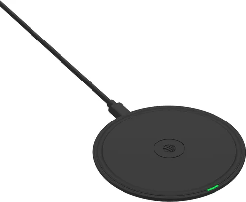 Miniatura 3 de AT&T Almohadilla de carga inalámbrica Qi de 15 W, estación de carga rápida USB-C compatible con fundas para iPhone 17/16/15/14, AirPods, Samsung