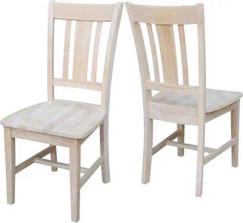 Miniatura 13 de International Concepts - Juego de dos sillas de comedor San Remo Splatback, color blanco