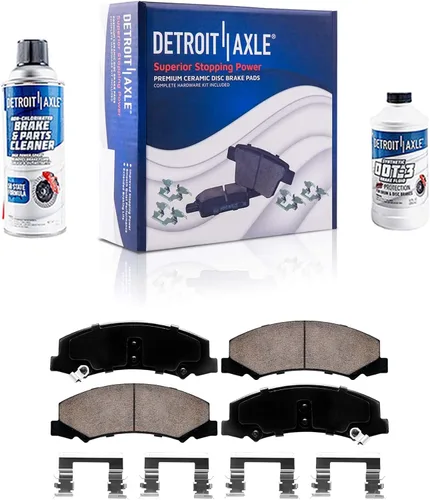 Miniatura 149 de Detroit Axle - Pastillas de Freno para Nissan Altima Sentra 350Z Juke INFINITI G35, Pastillas de Freno Cerámica Delanteras y Traseras Reemplazo