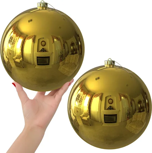 Miniatura 208 de Bolas de Navidad Grandes de 3.2" en Azul Bebé - Adornos para Árbol de Navidad, Bolas Colgantes Inastillables para Cumpleaños, Halloween, Boda