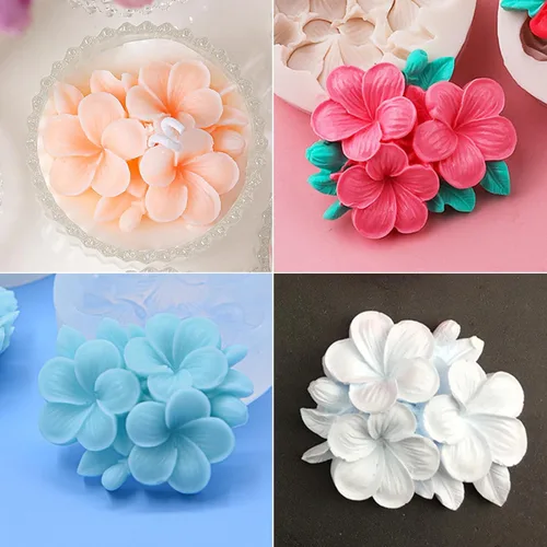 Miniatura 7 de Wehous 2 moldes de silicona de flores 3D para hacer velas, moldes de silicona para decoración de tartas de chocolate, moldes de decoración de velas