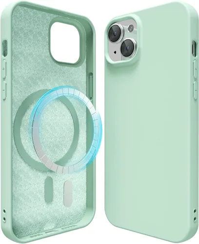 Miniatura 105 de oakxco Funda de silicona para iPhone 12 Pro Max, magnética, compatible con carga inalámbrica Magsafe, cubierta protectora de goma suave y delgada