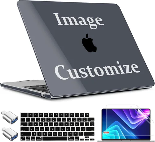 Miniatura 31 de TWOLSKOO Funda para MacBook Air de 15 pulgadas 2025 2024 2023 versión M4 A3241 M3 A3114 M2 A2941, carcasa rígida de plástico y protector
