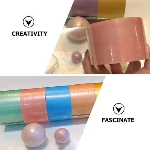 Miniatura 7 de 6 cintas adhesivas divertidas de bolas de color caramelo, cinta de descompresión de bolas adhesivas para adultos, cintas adhesivas de bolas