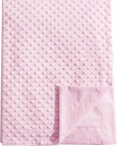 Miniatura 8 de david's kids - Manta de microforro polar minky para niños y niñas, neutra con doble capa y puntos en relieve relajantes, manta ligera y suave