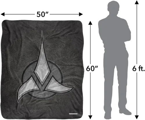 Miniatura 5 de Manta de Star Trek, 50 x 60 pulgadas, Klingon Empire Silky Touch Sherpa Back Manta súper suave