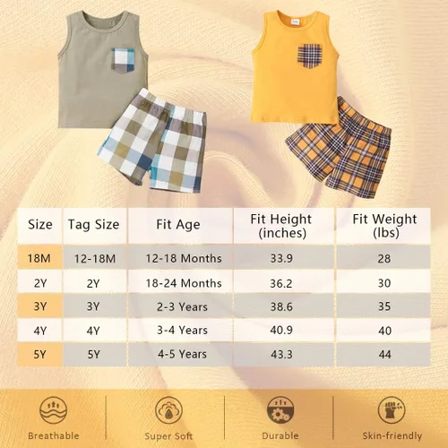 Miniatura 6 de Danna Belle Conjunto de ropa de verano de algodón para bebés y niños