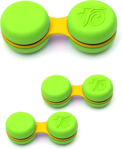 Miniatura 4 de SPORTS WORLD VISION Funda para lentes de contacto azul macarrón de 3 piezas Soporte para lentes de contacto compacto, portátil y a prueba de fugas