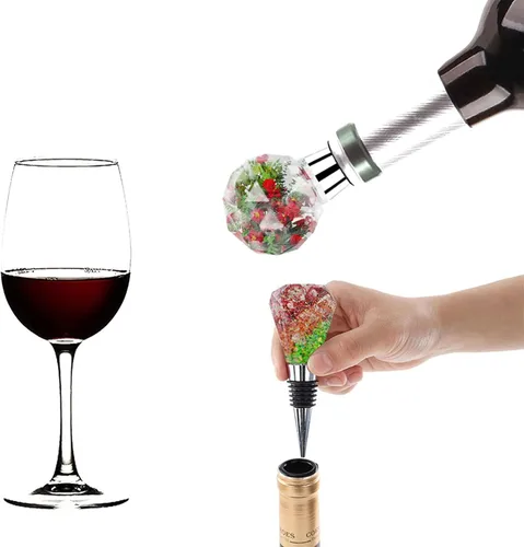 Miniatura 4 de Juego de 10 tapones para botellas de vino, tapones de resina para botellas de vino, accesorios, tapón de vino para moldes de silicona, resina epoxi