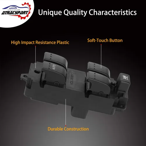 Miniatura 4 de Interruptor principal de elevalunas eléctrico delantero izquierdo lado del conductor para Mazda 3 2004 2005 2006 2007 2008 2009 Mazda 3, 2009