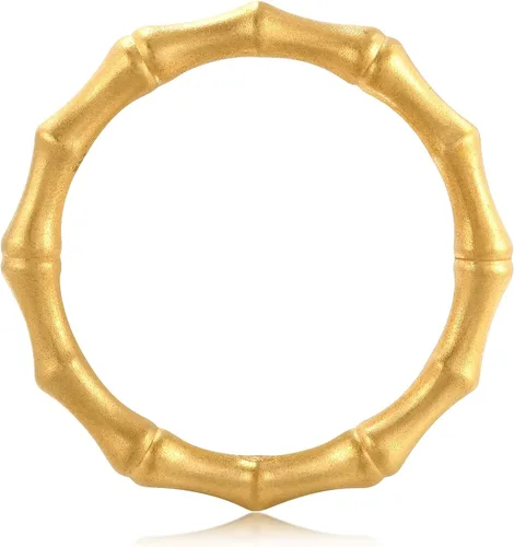 Miniatura 6 de CHOW SANG SANG Cultural Blessing 999 Anillo de bambú de oro macizo de 24 quilates para mujer 92241R