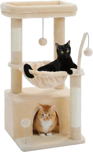 Miniatura 12 de PEQULTI Árbol para Gatos Torre de Gatos para Gatos Grandes con Postes de Rascar Cubiertos de Sisal y Reposo Extra Grande para Gatos