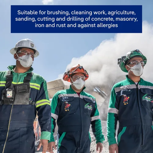 Miniatura 7 de Dräger Máscara respiradora X-plore 1750 C N95 fabricada en los Estados Unidos 20 respiradores aprobados por NIOSH, ajuste universal