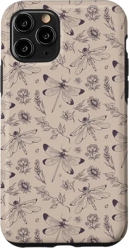 Miniatura 29 de Vintage Dragonfly Tan Sand Beige Wildflower Floral Flower Case for iPhone 16