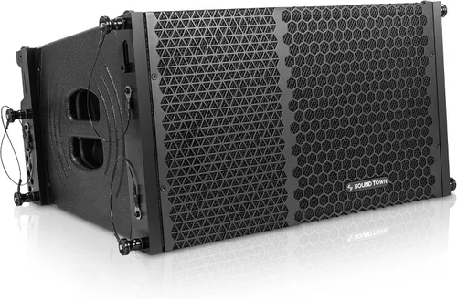 Miniatura 13 de Sound Town ZETHUS 4 x Sistema de altavoces de matriz de línea dual de 10” con controladores de compresión de titanio, rango