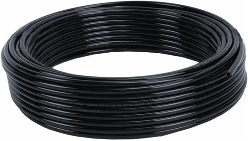Miniatura 4 de Mytee Products Tubo de freno de aire de nailon SAE J844 negro de 3/4 pulgadas de diámetro exterior x 50 pies, aprobado por DOT, manguera neumática