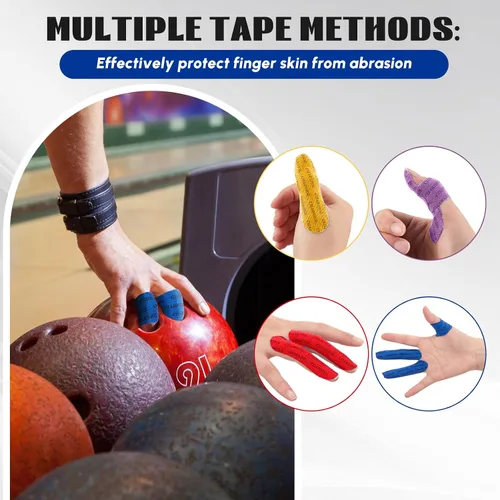 Miniatura 4 de Charniol 140 Pieces Bowling Tape Bowling Finger Thumb Tape for Ball Hole Thumb Protection Bulk for Sport Supplies