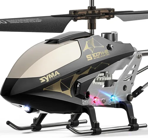 Miniatura 13 de SYMA S107H-E Helicóptero RC para niños de 8-12 años y principiantes, helicóptero de control remoto con retención de altitud, 2 modos de velocidad