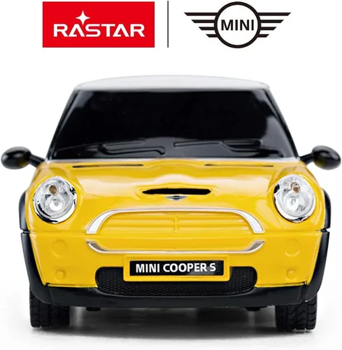 Miniatura 2 de RASTAR Modelo Mini Cooper, 1:24 RC Cars Toy Mini Cooper Control Remoto Auto RC Mini Cooper Car Toy para niños, amarillo