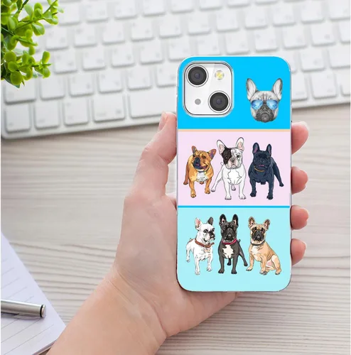Miniatura 6 de Funda protectora completa a prueba de golpes, delgada, suave, TPU transparente, para iPhone 14/13 6.1, diseño de animales de dibujos animados