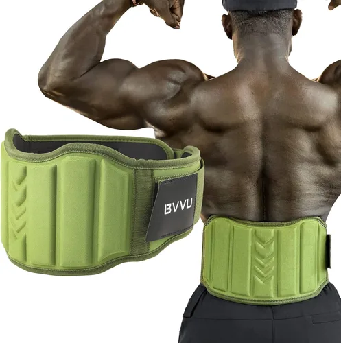 BVVU Cinturones de levantamiento de pesas para hombres, cinturón de gimnasio de bloqueo rápido para entrenamiento lumbar, entrenamiento cruzado,