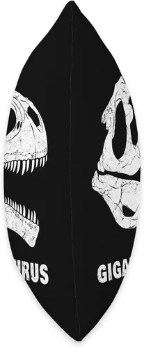 Miniatura 2 de Giganotosaurus Fossil Bones Paleontology Giganotosaurus - Almohada de dinosaurio cazador de fósiles de cráneo, 16 x 16 pulgadas, multicolor
