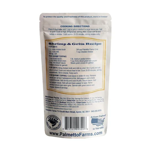 Miniatura 2 de Palmetto Farms Yellow Stone Ground Grits 2 libras, sin OMG, sólo maíz totalmente Natural, sin aditivos, natural, sin gluten, producidos