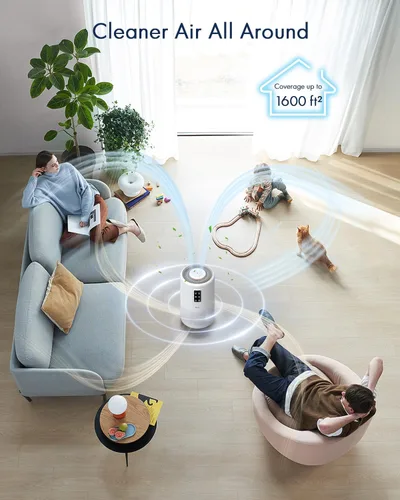 Miniatura 3 de Purificadores de aire para habitación grande del hogar de hasta 1600 pies cuadrados, purificador de aire VEWIOR H13 True HEPA para dormitorio