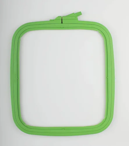 Miniatura 21 de Nurge 5 aros cuadrados grandes de plástico para bordar, aro de costura cruzada, aro de aguja perforadora, multicolor