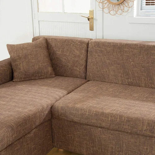 Miniatura 5 de MIFXIN Fundas de sofá modulares en forma de L, 2 piezas, elásticas tipo L, para sofá o sillón, protector de muebles para sala de estar, mascotas