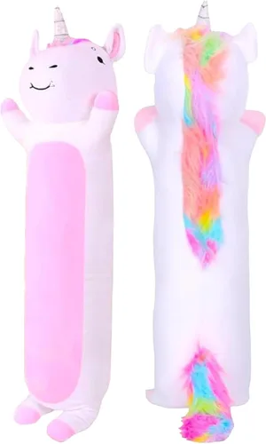 Miniatura 16 de Almohada de cuerpo de cordero de peluche Cuddle Paws para niños Almohada larga de peluche para abrazar Juguete suave para abrazar Regalo