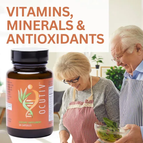 Miniatura 5 de Youngevity Ocutiv™ - Suplemento de vitaminas y minerales para los ojos - Contiene vitamina A, C, E, zinc, arándano, luteína, licopeno, zeaxantina