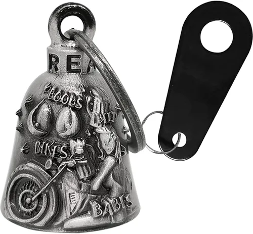 Miniatura 10 de Dream Apparel Campana de motocicleta Guardian Angel Drive Away Gremlin, campana de motociclista para hombres y mujeres, regalo de buena suerte