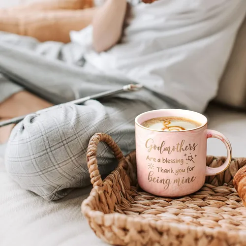Miniatura 2 de Maustic Regalo para madrina, regalo de propuesta de madrina, taza de Godmothers Are a Blessing, regalo de Navidad para el Día de la Madre