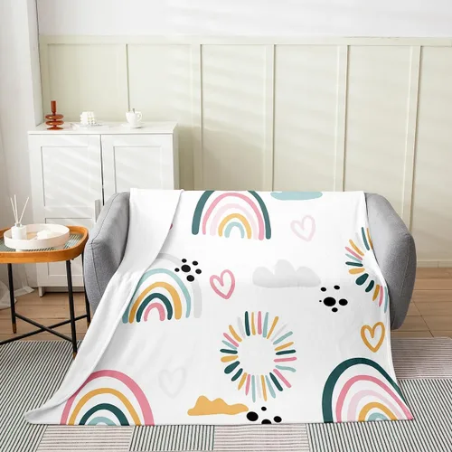 Miniatura 21 de Feelyou Coche de dibujos animados para niños, manta de franela de forro polar para construcción, manta mullida para decoración de camiones, cama