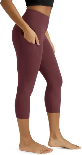 Miniatura 176 de ODODOS - Leggings capri de cintura alta para mujer con bolsillos, control de abdomen, no se transparentan, para entrenamiento atlético, running