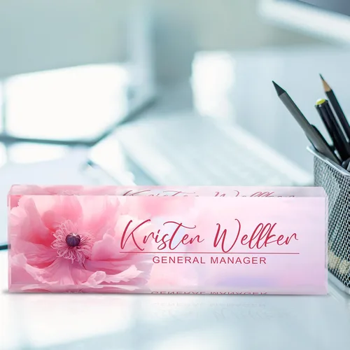 Miniatura 2 de Placa de Nombre Personalizada para Escritorio, Placa de Nombre de Escritorio Personalizada, Placa de Nombre Acrílica Personalizada para Oficina