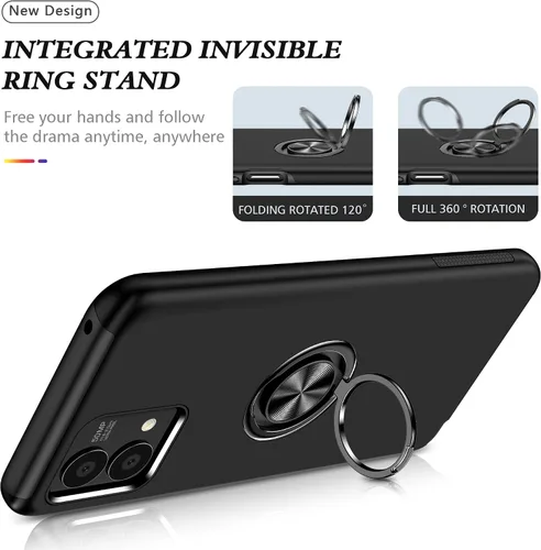 Miniatura 4 de Funda para Moto G Stylus 2023 5G, con 2 protectores de pantalla HD, grado militar, doble a prueba de golpes, funda invisible con función atril