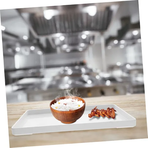 Miniatura 5 de GLEAVI Elegante plato de comida de melamina para servir bandejas y platos para aperitivos bandeja de pan