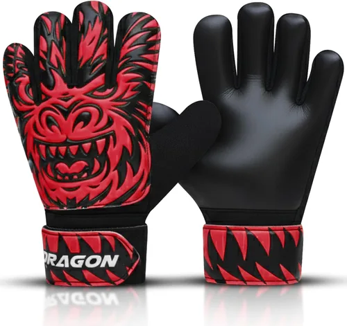 Miniatura 9 de Guantes de portero de fútbol para niños – Guantes de portero juvenil con fuerte agarre y protección, palmas de látex duraderas, ajuste transpirable