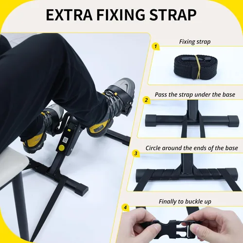 Miniatura 5 de MOMODA Under Desk Bike Pedal Exerciser with LCD Display Portable Mini Exercise Bike for Arm and Leg