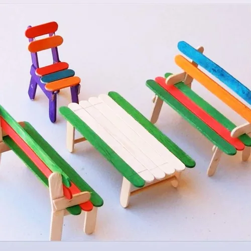 Miniatura 7 de WISYOK 240 palitos de madera natural, palitos de paleta, palitos para manualidades de 4.5 pulgadas, ideales para artes y manualidades en casa