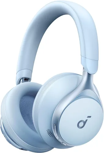 Soundcore by Anker, Space One, auriculares con cancelación activa de ruido, reducción de voz 2 veces más fuerte, tiempo de reproducción ANC de 40