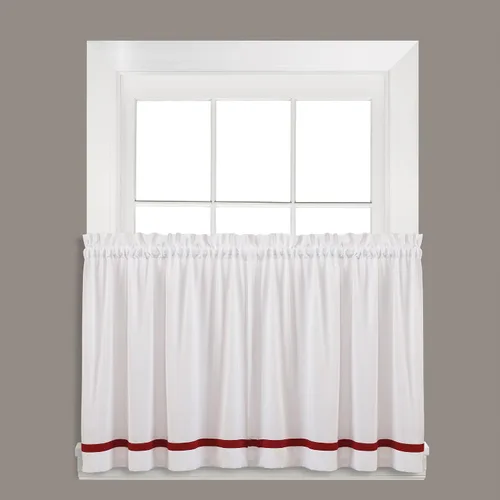 Miniatura 12 de SKL Home Sutton Cenefa para ventana, 18 x 38 pulgadas, Burdeos